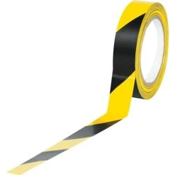 Tape Logic™ 1" X 36 Yds. Striped Vinyl Safety Tape, Black/Yellow, 3/Pack