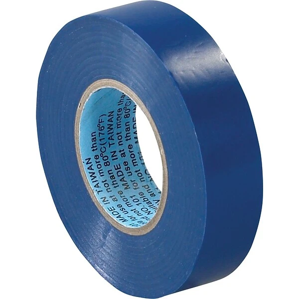 Tape Logic™ 3/4"(W) X 20 Yds(L) Vinyl Electrical Tape, Blue, 10/Pack 3 Tape Logic™ 3/4"(W) X 20 Yds(L) Vinyl Electrical Tape, Blue, 10/Pack