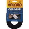 VELCRO® Velcro One Wrap 0.75 X 144" Hook And Loop Fastener Straps, Black (VEK90340) -Scott Stationery Shop s0847144 s7