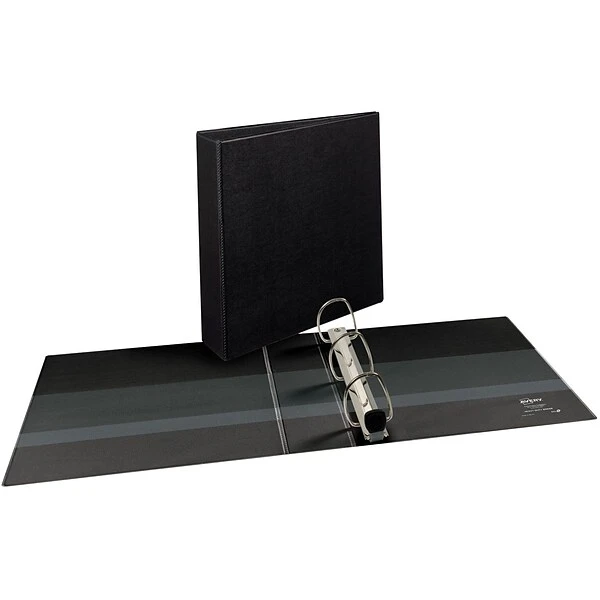 Avery Heavy Duty 2" 3-Ring View Binder, Black, 6/Pack (79692CT) 4 Avery Heavy Duty 2" 3-Ring View Binder, Black, 6/Pack (79692CT) - Image 2