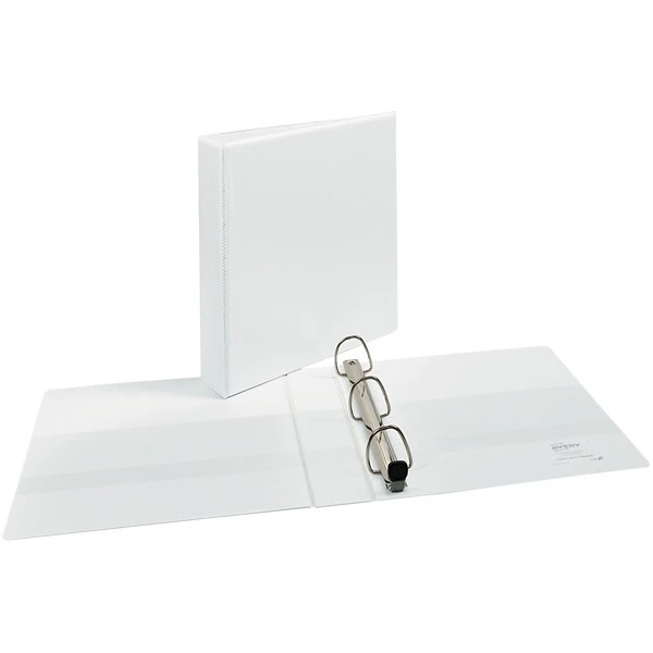Avery Heavy Duty 1 1/2" 3-Ring View Binder, White, 12/Pack (79195CT) 4 Avery Heavy Duty 1 1/2" 3-Ring View Binder, White, 12/Pack (79195CT) - Image 2