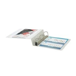 Quill Brand® Heavy Duty 2" 3 Ring View Binder, Easy Open D Rings, White (74202WE) -Scott Stationery Shop s1114180 s7