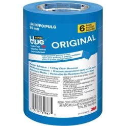 ScotchBlue™ ORIGINAL Painter's Tape Value Pack, 0.94" X 60 Yds., Blue, 6/Rolls (2090-24EVP)