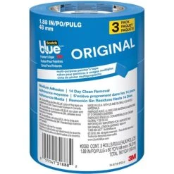 Scotch Blue Original Painter's Tape Value Pack, 1.88" X 60 Yds., Blue, 3 Rolls/Pack (2090-48EP3)