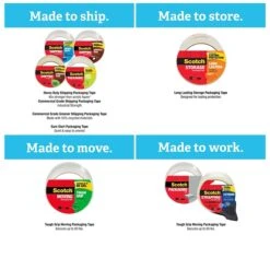 Scotch 3M™ High Performance Masking Tape, 1" X 60 Yds., Tan (2321)