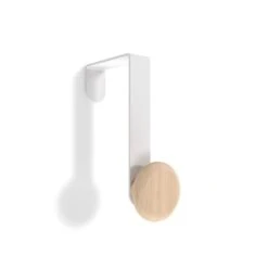 Union & Scale™ Essentials Over Door Hook, White/Natural, Metal (UN58040)