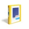 Standard 1" 3 Ring View Binder With D-Rings, Yellow (58652)