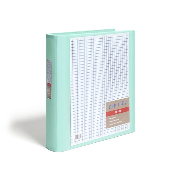 Pep Rally Standard 1" 3 Ring Better Binder, Mint (58583) 3 Pep Rally Standard 1" 3 Ring Better Binder, Mint (58583)