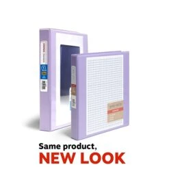 Pep Rally Standard 1" 3 Ring View Binder, Lilac (58658)