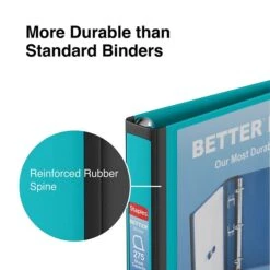 Better 1" 3 Ring View Binder With D-Rings, Teal (13466-CC) -Scott Stationery Shop s1213831 s7