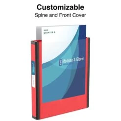 Better 1" 3 Ring View Binder With D-Rings, Pink (13568-CC)