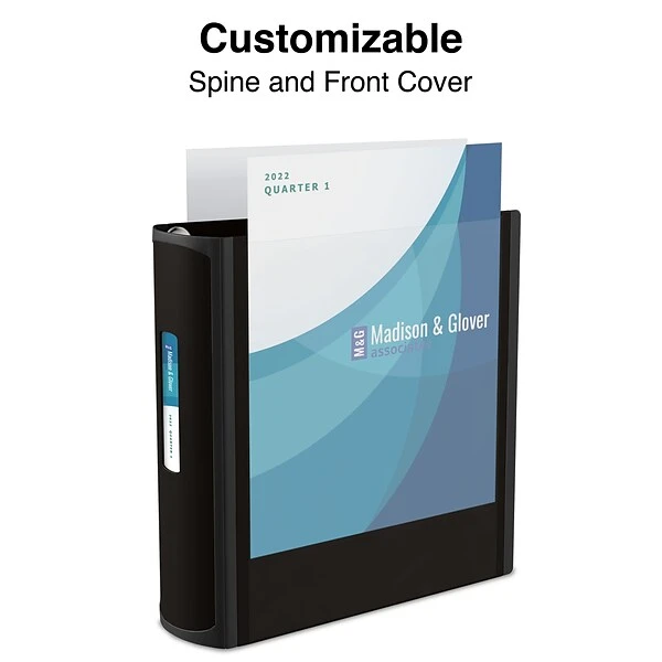 Better 3" 3 Ring View Binder With D-Rings, Black (15126-CC) 3 Better 3" 3 Ring View Binder With D-Rings, Black (15126-CC)