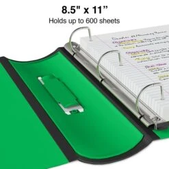 Better 3" 3 Ring View Binder With D-Rings, Green (19936) -Scott Stationery Shop s1213950 s7