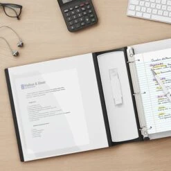 Better 2" 3 Ring View Binder With D-Rings, White (24069) -Scott Stationery Shop s1214181 s7