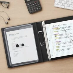 Better 1-1/2" 3 Ring View Binder With D-Rings, Black (24059) -Scott Stationery Shop s1214184 s7