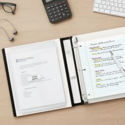 Better 1-1/2" 3 Ring View Binder With D-Rings, White (24061) -Scott Stationery Shop s1214189 s7