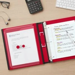 Better 1" 3 Ring View Binder With D-Rings, Red (18370) 11 Better 1" 3 Ring View Binder With D-Rings, Red (18370) -Scott Stationery Shop s1214247 s7