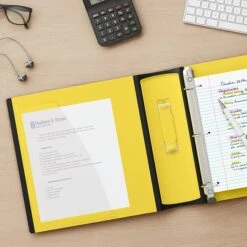 Better 3" 3 Ring View Binder With D-Rings, Yellow (20245) -Scott Stationery Shop s1214293 s7