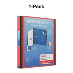 Better 1" 3 Ring View Binder With D-Rings, Pink (13568-CC) 12 Better 1" 3 Ring View Binder With D-Rings, Pink (13568-CC) -Scott Stationery Shop s1214515 s7
