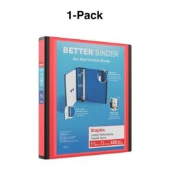 Better 1-1/2" 3 Ring View Binder With D-Rings, Pink (13569-CC) -Scott Stationery Shop s1214518 s7