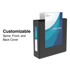 Staples Heavy Duty 4" 3-Ring View Binder With D-Rings And Four Interior Pockets, Black (ST56235-CC)