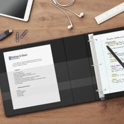 Staples Heavy Duty 4" 3-Ring View Binder With D-Rings And Four Interior Pockets, Black (ST56235-CC) -Scott Stationery Shop s1215584 s7