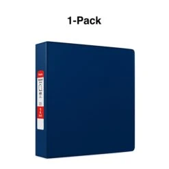 Standard 2" 3 Ring Non View Binder With D-Rings, Blue (26418-CC) -Scott Stationery Shop s1216408 s7