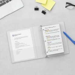 Standard 1" 3 Ring Mini View Binder, White (26457) -Scott Stationery Shop s1216642 s7