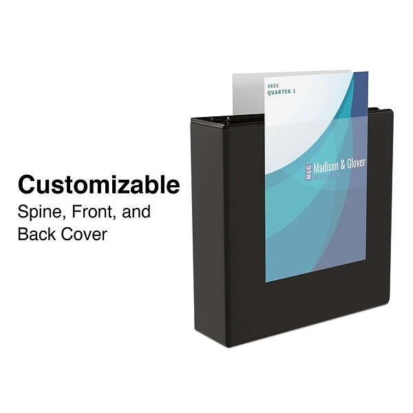 Economy 1" 3 Ring View Binder, Black (24308) 3 Economy 1" 3 Ring View Binder, Black (24308)