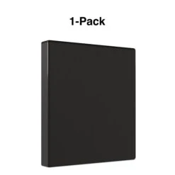Economy 1" 3 Ring View Binder, Black (24308) 12 Economy 1" 3 Ring View Binder, Black (24308) -Scott Stationery Shop s1216822 s7