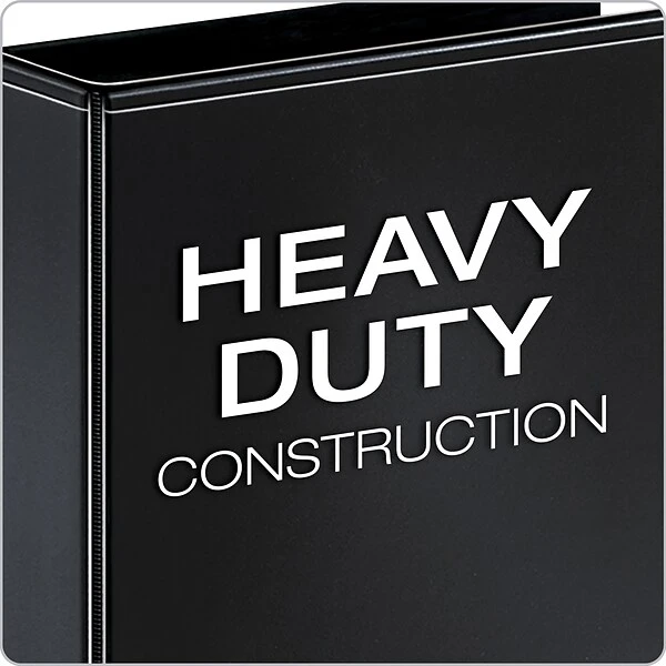 Cardinal Premier EasyOpen ClearVue 4" Slant-D 3-Ring View Binder, Black (CRD10341) 4 Cardinal Premier EasyOpen ClearVue 4" Slant-D 3-Ring View Binder, Black (CRD10341) - Image 2