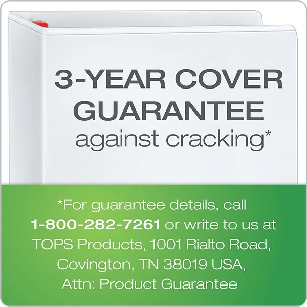 Cardinal® XtraLife® ClearVue™ 5" 3-Ring View Binder, White (26350) 7 Cardinal® XtraLife® ClearVue™ 5" 3-Ring View Binder, White (26350) - Image 5