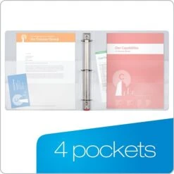 Cardinal EasyOpen ClearVue 1" 3-Ring View Binder, White (CRD 11100) -Scott Stationery Shop sp112837633 s7