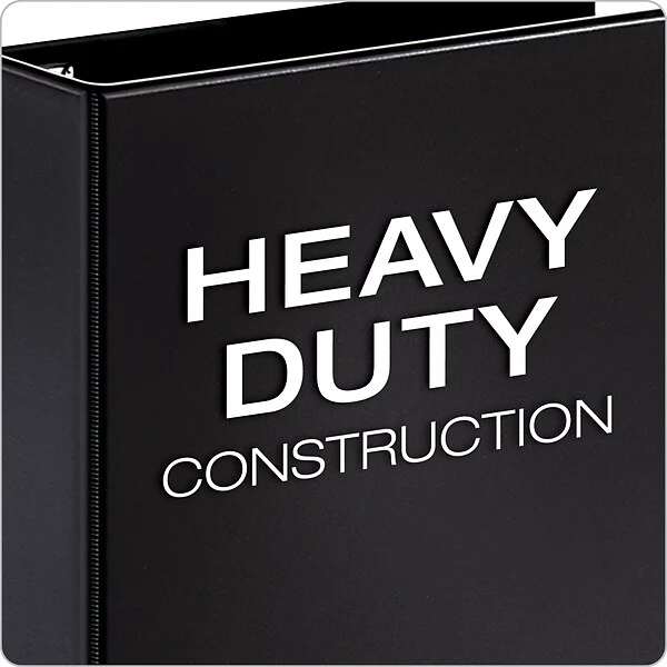Cardinal Premier Heavy Duty 4" 3-Ring Non-View Binder, Black (CRD 18752CB) 4 Cardinal Premier Heavy Duty 4" 3-Ring Non-View Binder, Black (CRD 18752CB) - Image 2