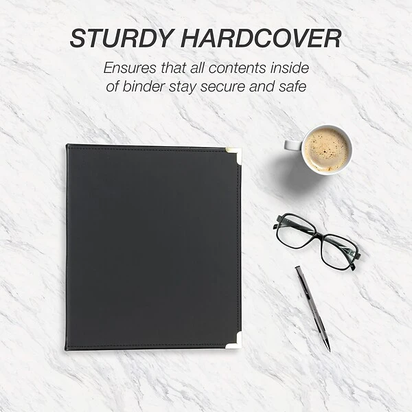 Samsill Classic Collection Executive Presentation 1" 3-Ring Binder, Black (SAM15130) 4 Samsill Classic Collection Executive Presentation 1" 3-Ring Binder, Black (SAM15130) - Image 2