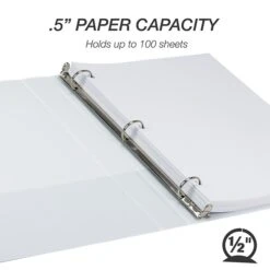 Samsill Earth's Choice Biobased 1/2" 3-Ring View Binder, White, 6/Pack (I08917) 7 Samsill Earth's Choice Biobased 1/2" 3-Ring View Binder, White, 6/Pack (I08917) -Scott Stationery Shop sp117515399 s7