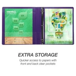 Samsill Fashion 1" 3-Ring View Binders, Purple, 2/Pack (U86308) 9 Samsill Fashion 1" 3-Ring View Binders, Purple, 2/Pack (U86308) -Scott Stationery Shop sp117515520 s7