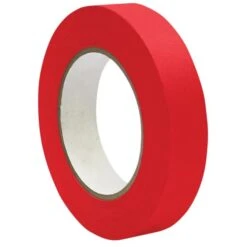 DSS Distributing 1" X 55 Yds, Premium Grade Masking Tape, Red, 6 Rolls/Bundle (DSS46162-6)