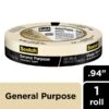 Scotch® General Purpose Masking Tape, Tan, 0.94 In X 60.1 Yd (2050-24AP)
