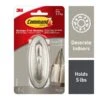 Command™ Large Traditional Hook, Brushed Nickel, 1 Hook, 2 Strips/Pack (17053BN-EF) -Scott Stationery Shop sp129292101 s7