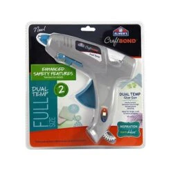 Elmer's CraftBond Craft Glue Gun, 0 Oz., Blue/Gray (E6050)