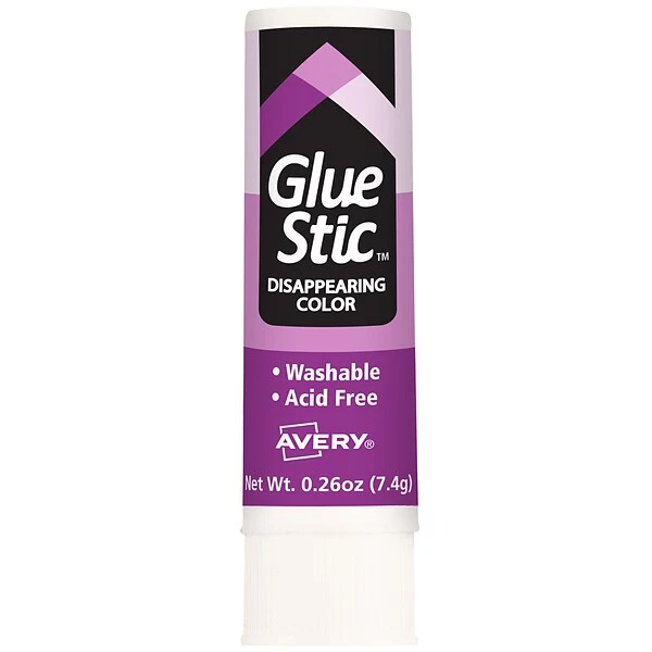 Avery Disappearing Glue Sticks, 0.26 Oz., Purple, 6/Pack (98096) 8 Avery Disappearing Glue Sticks, 0.26 Oz., Purple, 6/Pack (98096) - Image 6