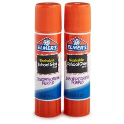 Elmer's School Glue Sticks, 0.21 Oz., Purple, 2/Pack (E522) -Scott Stationery Shop sp162555428 s7