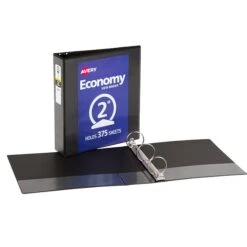 Avery Economy 2" 3-Ring View Binder, Black (05730) -Scott Stationery Shop sp167822513 s7