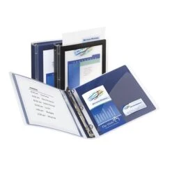 Avery Flexi-View 1" 3-Ring View Binder, Navy Blue (17685) 8 Avery Flexi-View 1" 3-Ring View Binder, Navy Blue (17685) -Scott Stationery Shop sp170736931 s7