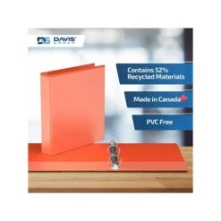 Davis Group Easyview Premium 1 1/2" 3-Ring View Binder, Orange, 6/Pack (8412-19-06) -Scott Stationery Shop sp179266249 s7