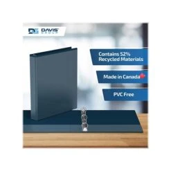 Davis Group Easyview Premium 1" 3-Ring View Binder, Navy, 6/Pack (8411-72-06) -Scott Stationery Shop sp179266315 s7