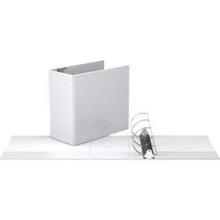 Davis Group Easyview Premium 5" 3-Ring View Binder, White, 4/Pack (8407-00-04)