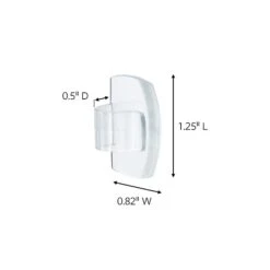 Command™ Round Cord Clips, Clear, 4 Clips (17017CLR)