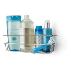 Command™ Shower Caddy, Satin Nickel, 1 Caddy, 1 Prep Wipe, 4 Large Water-Resistant Strips/Pack (BATH31-SN-ES) -Scott Stationery Shop sp27754646 s7